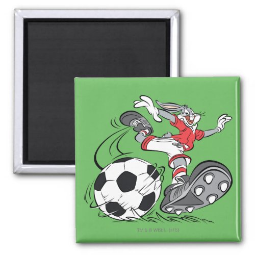 BUGS BUNNY Playing Soccer Magnet