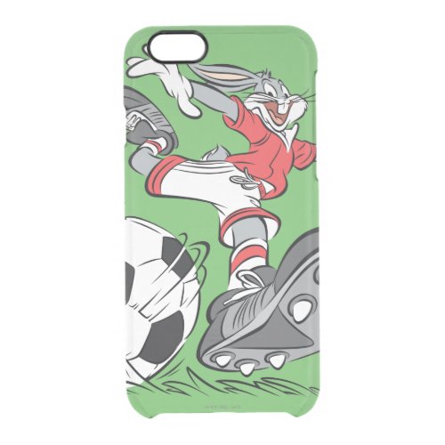 BUGS BUNNY Playing Soccer Clear iPhone 66S Case