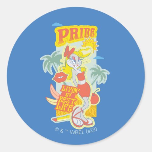 BUGS BUNNY Pride _ Livin My Best Life Classic Round Sticker