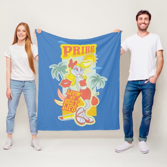 BUGS BUNNY™ Pride - Livin' My Best Life Fleece Blanket (In Situ)