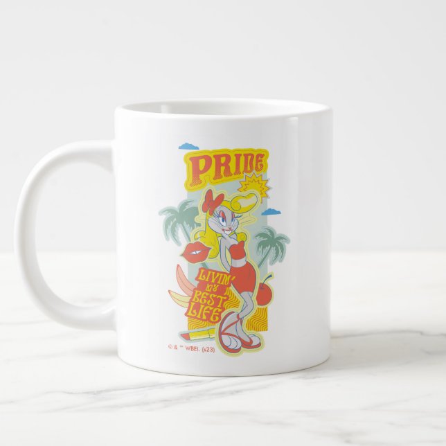 BUGS BUNNY™ Pride - Livin' My Best Life Giant Coffee Mug (Left)