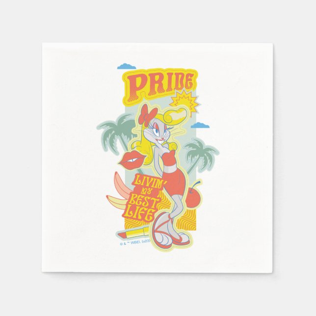 BUGS BUNNY™ Pride - Livin' My Best Life Napkins (Front)