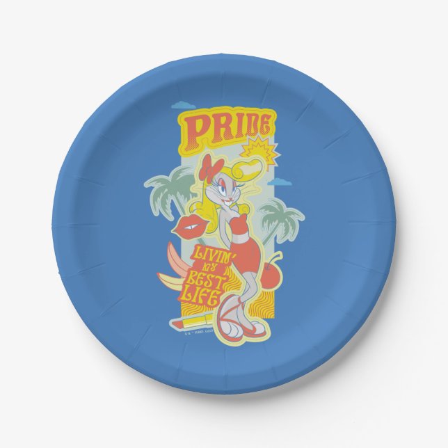 BUGS BUNNY™ Pride - Livin' My Best Life Paper Plates (Front)