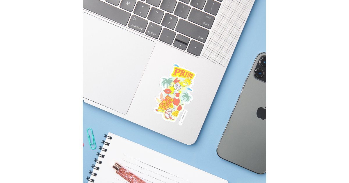BUGS BUNNY™ Pride Livin' My Best Life Sticker Zazzle