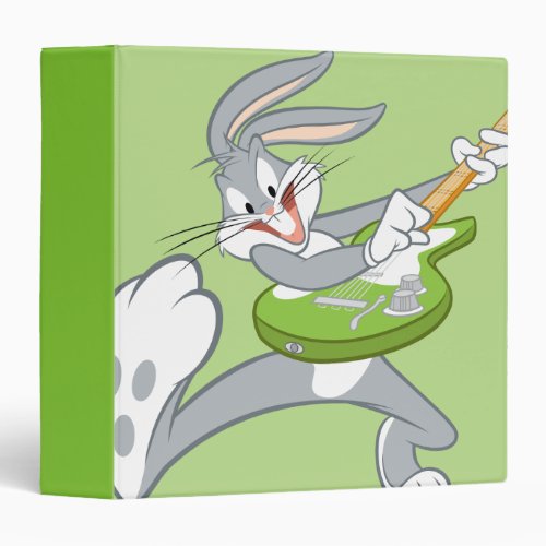 BUGS BUNNY Rocking On Guitar 3 Ring Binder