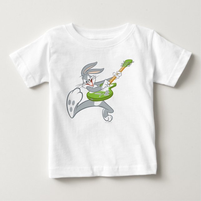 BUGS BUNNY™ Rocking On Guitar Baby T-Shirt (Front)