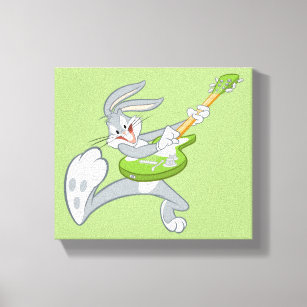 BUGS BUNNY™ Rocking On Guitar Canvas Print