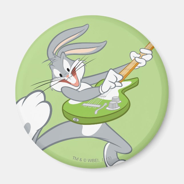 BUGS BUNNY™ Rocking On Guitar Magnet (Front)