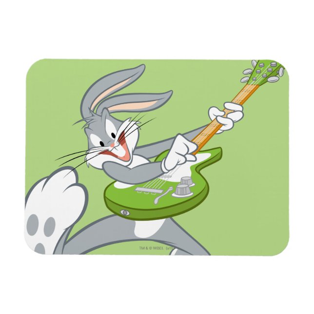 BUGS BUNNY™ Rocking On Guitar Magnet (Horizontal)