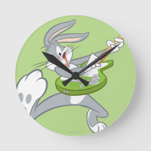 BUGS BUNNY™ Rocking On Guitar Round Clock