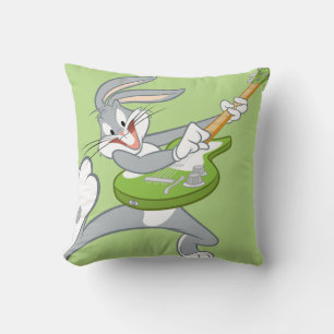 BUGS BUNNY™ Rocking On Guitar Throw Pillow