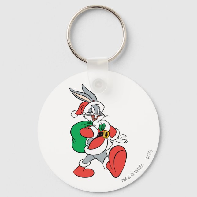 BUGS BUNNY™ Santa Keychain (Front)