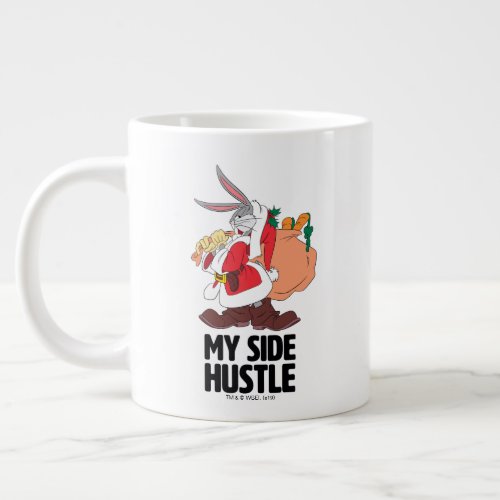 BUGS BUNNY Santa My Side Hustle Giant Coffee Mug