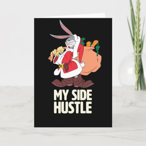 BUGS BUNNY Santa My Side Hustle Holiday Card