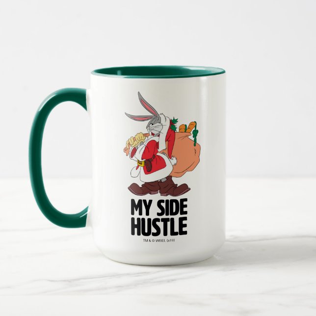 BUGS BUNNY™ Santa "My Side Hustle" Mug (Left)