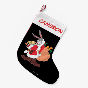 BUGS BUNNY™ Santa "My Side Hustle" Small Christmas Stocking