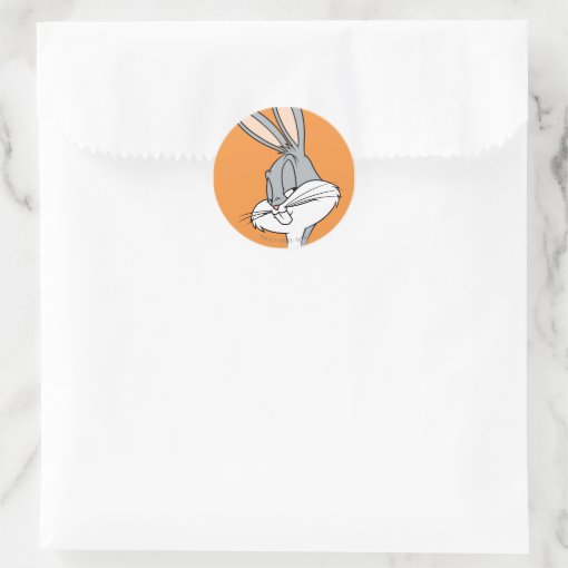 Bugs Bunny™ Sideways Glance Classic Round Sticker Zazzle