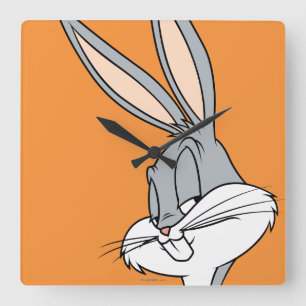 BUGS BUNNY™ Sideways Glance Square Wall Clock