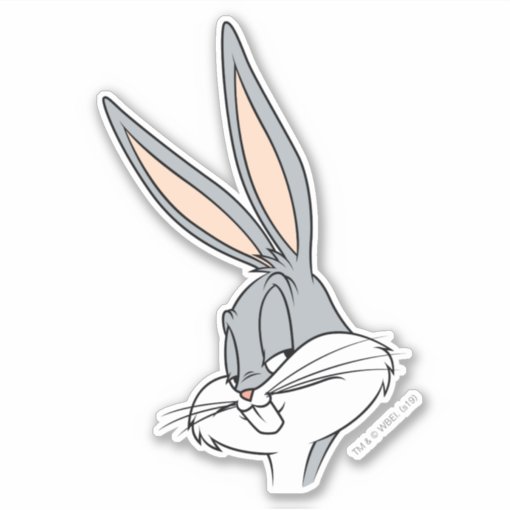 BUGS BUNNY™ Sideways Glance Sticker | Zazzle