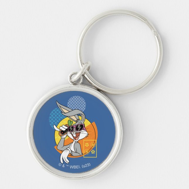 BUGS BUNNY™ Singaporean Vacation Graphic Keychain (Front)