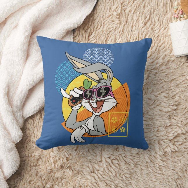 BUGS BUNNY™ Singaporean Vacation Graphic Throw Pillow (Blanket)