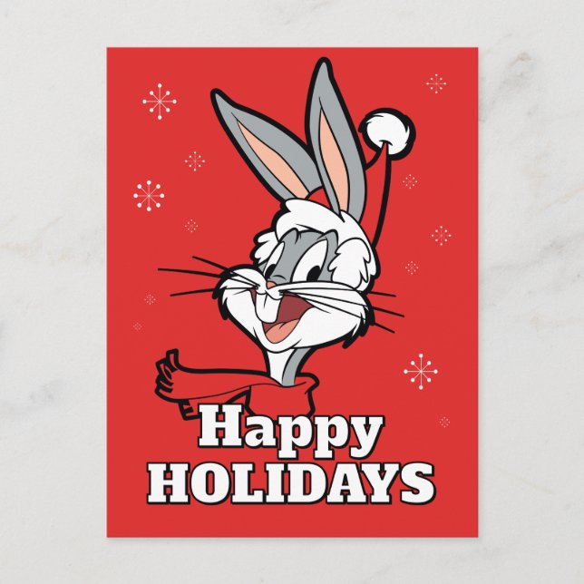 BUGS BUNNY™ "Sleigh Whaaat?" Holiday Postcard (Front)
