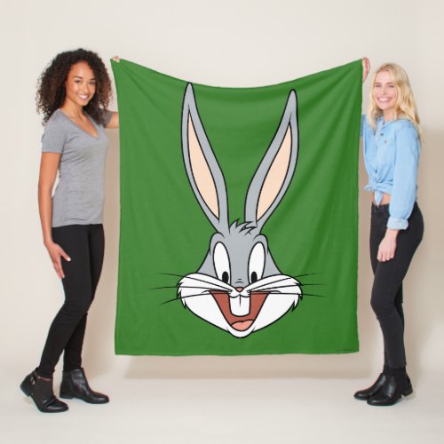 BUGS BUNNY Smiling Face Fleece Blanket