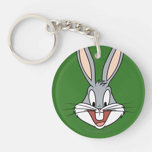 BUGS BUNNY™ Smiling Face Keychain (Front)