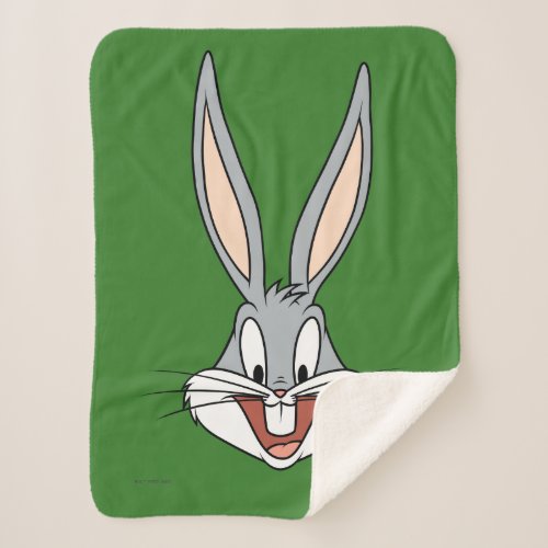 BUGS BUNNY Smiling Face Sherpa Blanket
