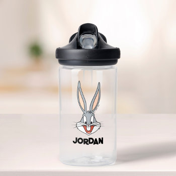 Bugs Bunny™ Smiling Face | Sweet  | Add Your Name Water Bottle by looneytunes at Zazzle