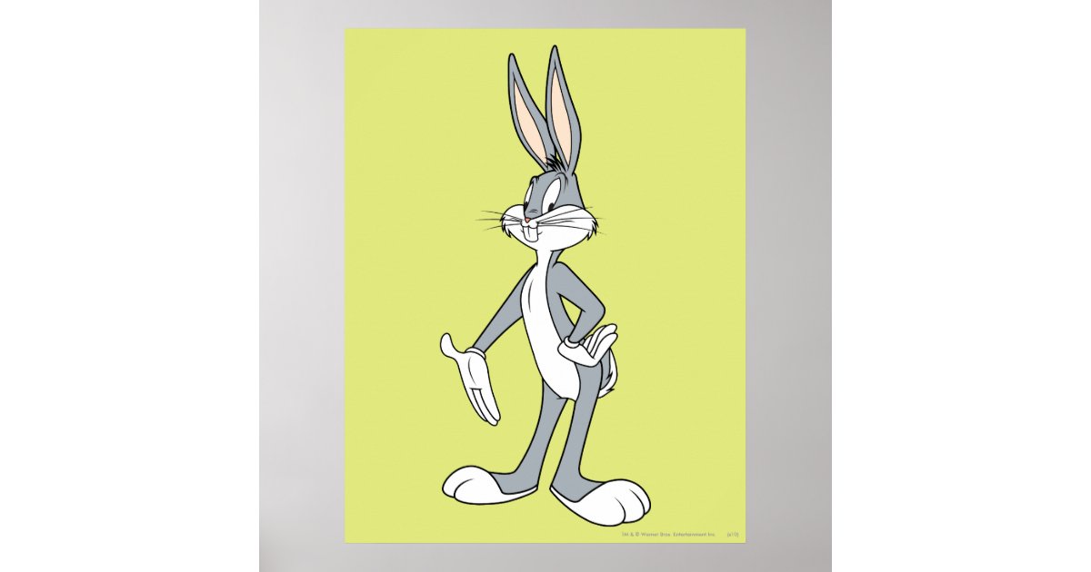 BUGS BUNNY™ Standing 3 Poster Zazzle