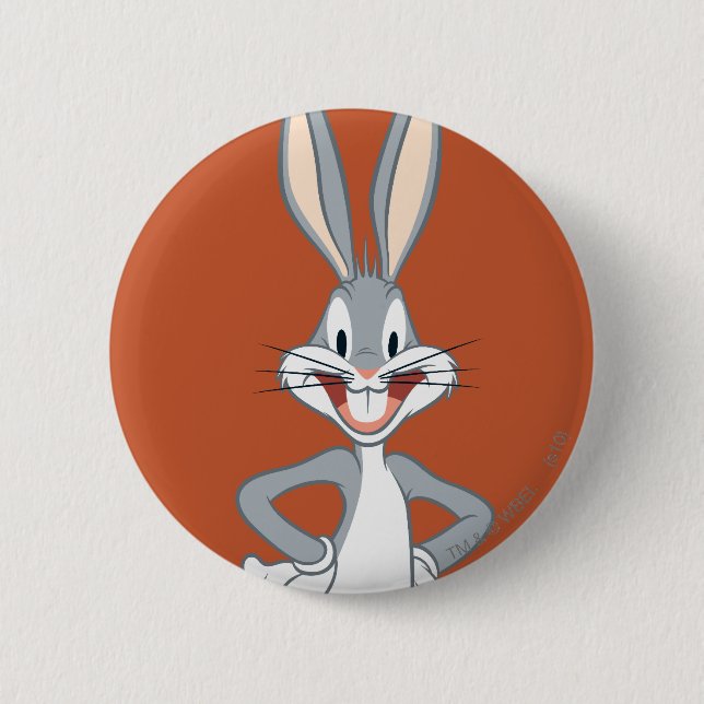 BUGS BUNNY™ Standing Pinback Button (Front)