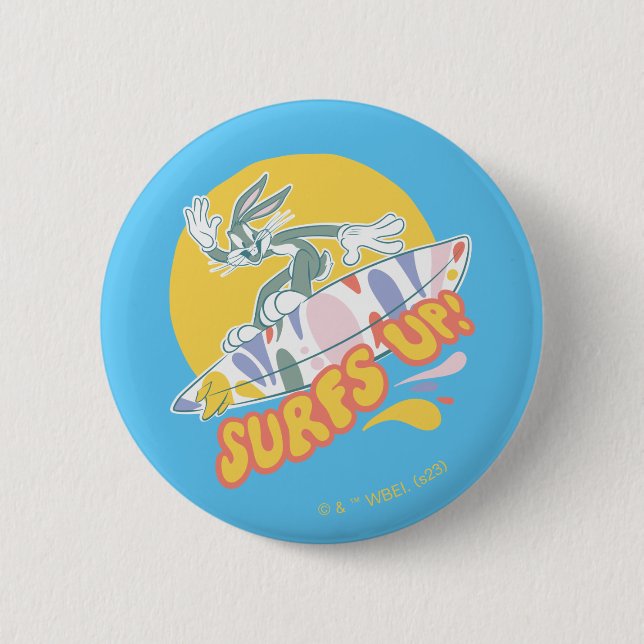BUGS BUNNY™ - Surfs Up! Button (Front)