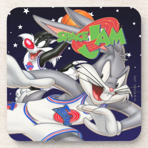 BUGS BUNNY  SYLVESTER Assist Beverage Coaster