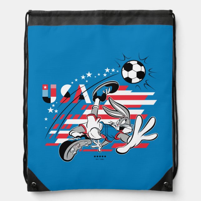 BUGS BUNNY™ Team USA Soccer Graphic Drawstring Bag (Front)