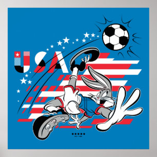 BUGS BUNNY™ Team USA Soccer Graphic Poster