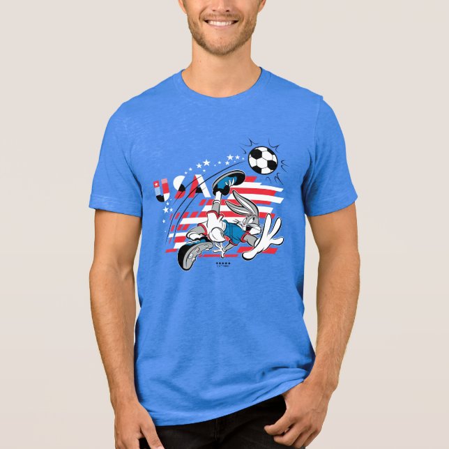 BUGS BUNNY™ Team USA Soccer Graphic Tri-Blend Shirt (Front)