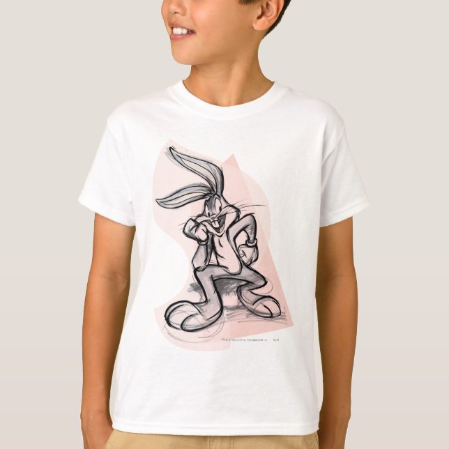 BUGS BUNNY™ Thinker Light Pink T-Shirt (Front)
