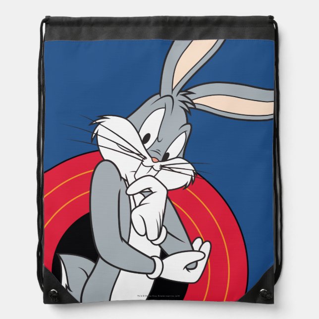 BUGS BUNNY™ Through LOONEY TUNES™ Rings Drawstring Bag (Front)