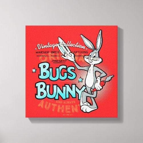 BUGS BUNNY Vintage Collection Character Graphic Canvas Print