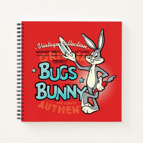 BUGS BUNNY Vintage Collection Character Graphic Notebook