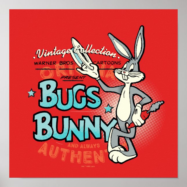BUGS BUNNY™ Vintage Collection Character Graphic Poster (Front)