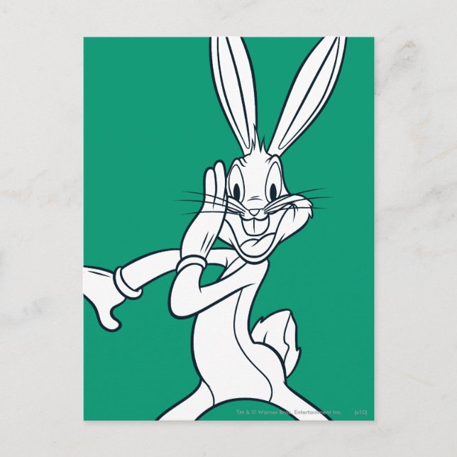 BUGS BUNNY™ Whispering Postcard (Front)