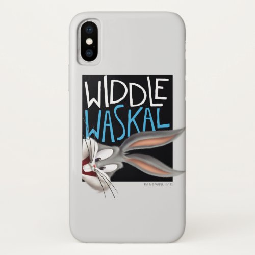 BUGS BUNNY_ Widdle Waskal iPhone X Case