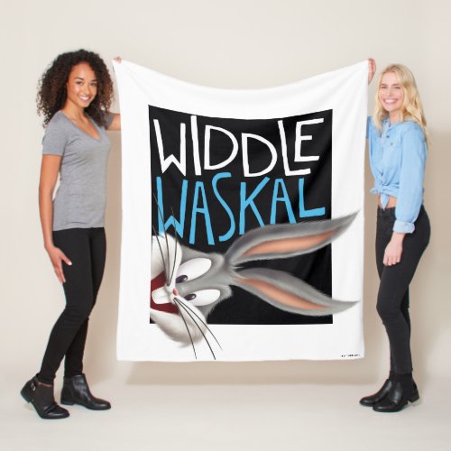 BUGS BUNNY_ Widdle Waskal Fleece Blanket