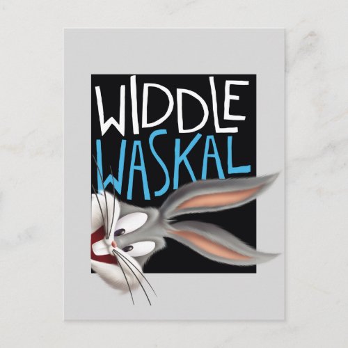 BUGS BUNNY_ Widdle Waskal Postcard