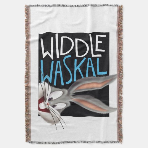 BUGS BUNNY_Widdle Waskal Throw Blanket