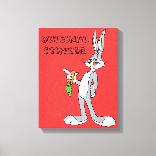 BUGS BUNNY With Carrot Canvas Print