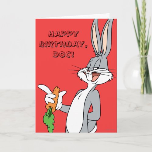 BUGS BUNNY With Carrot Card
