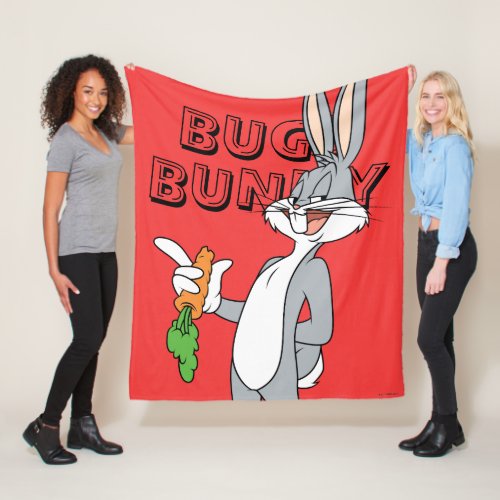 BUGS BUNNY With Carrot Fleece Blanket